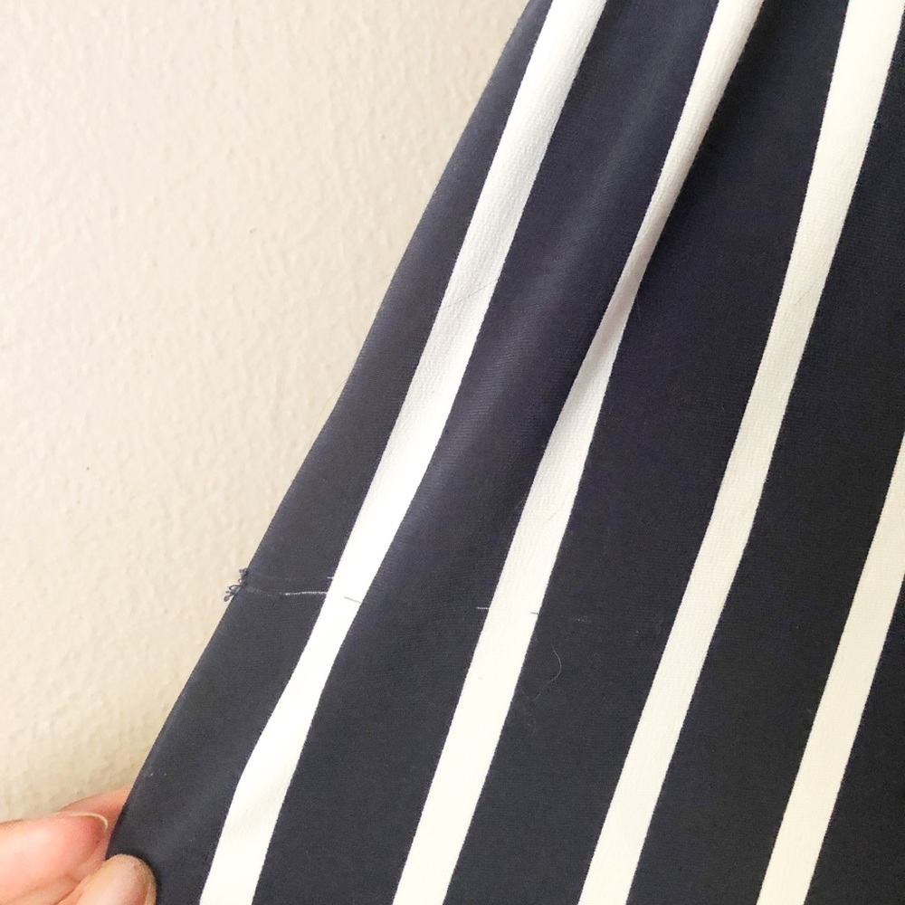 Zara wide leg bold striped cropped pants - Picture 8 of 10